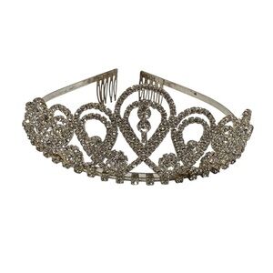 Rhinestone tiara, Spencer Tiara, Princess wedding bridal quinceañera